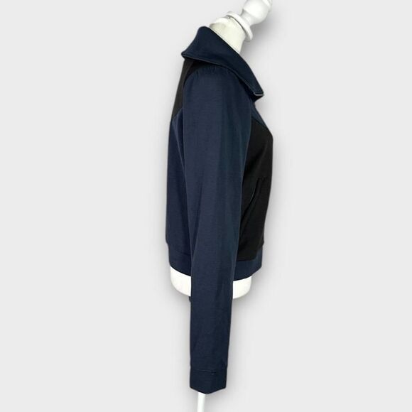 PUMA X Goop Track Jacket Women's Small Blue Black Full Zip Long Sleeve Pockets - Picture 5 of 11